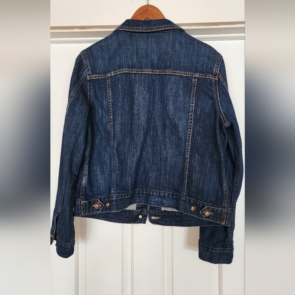 LL Bean Jean jacket, Size Medium petit - Picture 2 of 3